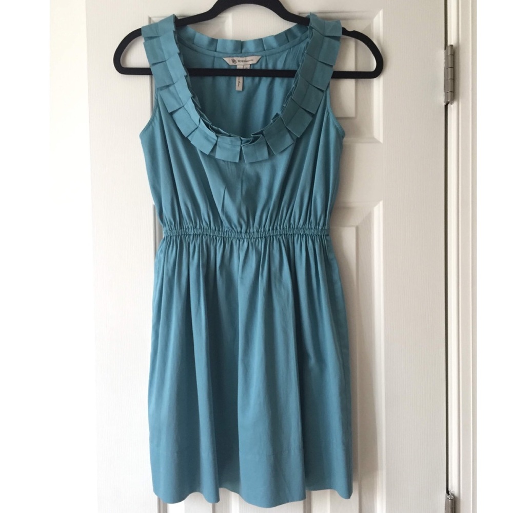 BCBGeneration dress with gorgeous pleated neckline